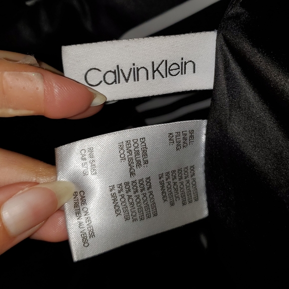 Calvin Klein Merlot Classic Puffer Coat - Picture 14 of 16